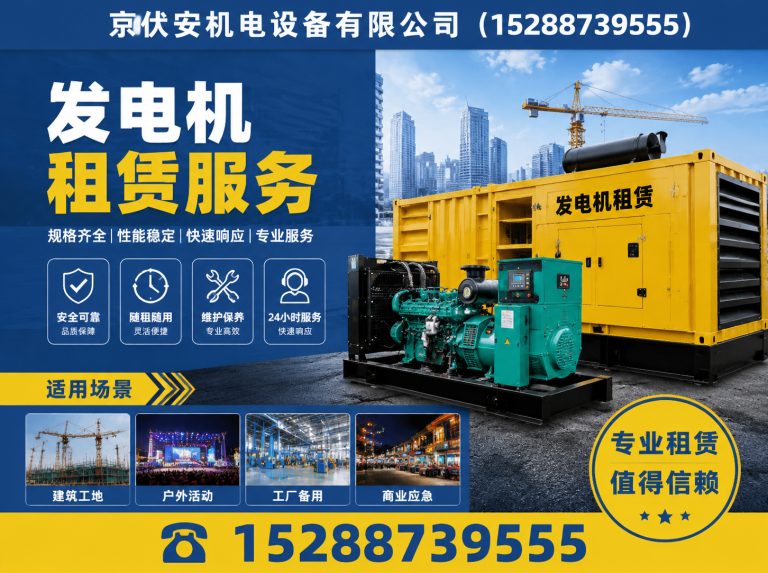 资阳应急发电机出租展示图
